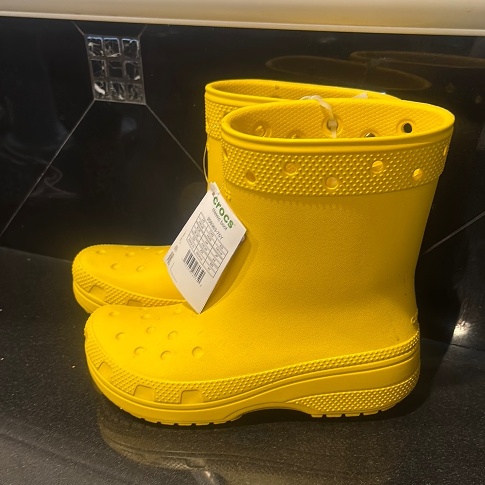 CROCS Yellow Ankle Boots for Women